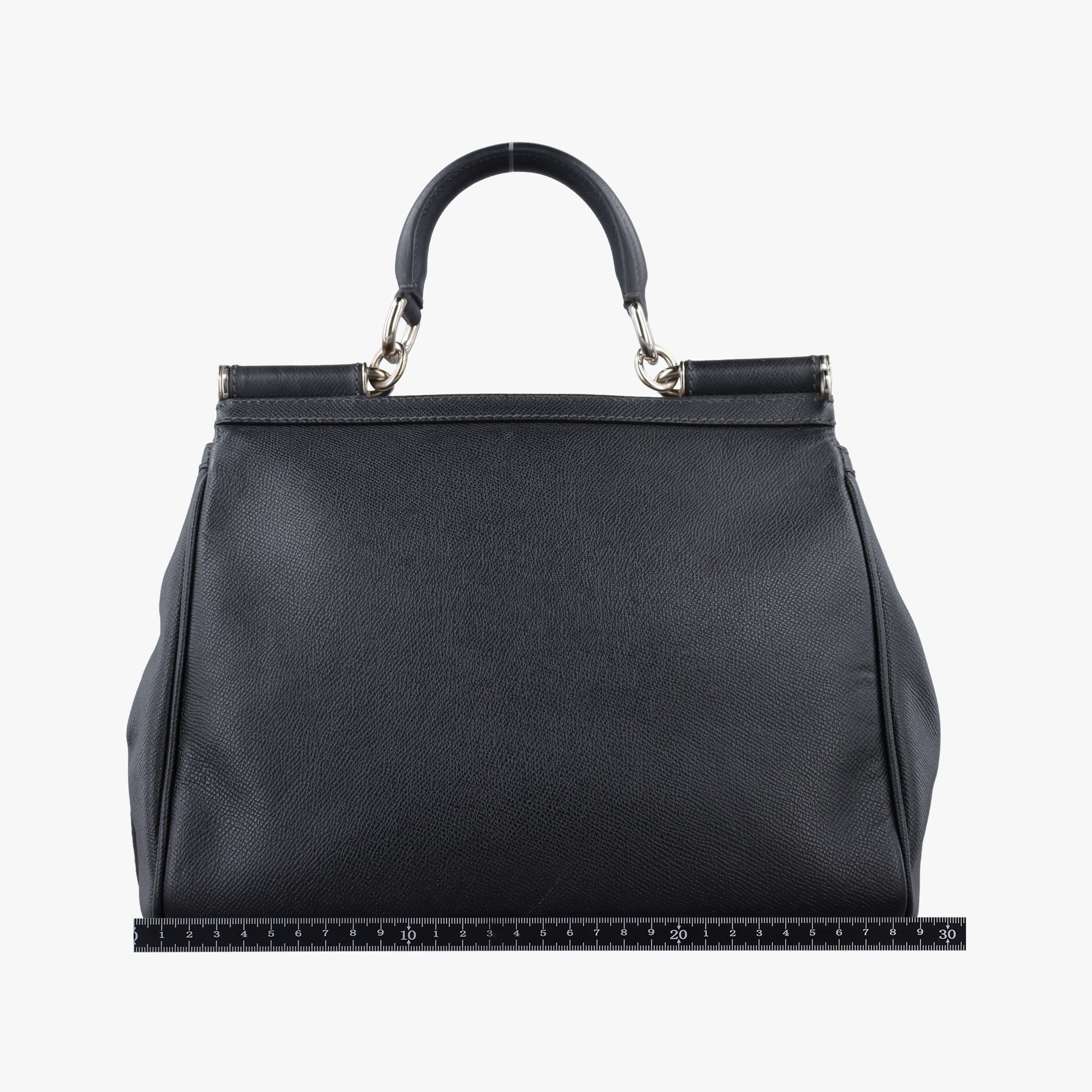 Pre-owned Dolce & Gabbana SICILY Black Leather  shoulderbag | stylenewstar