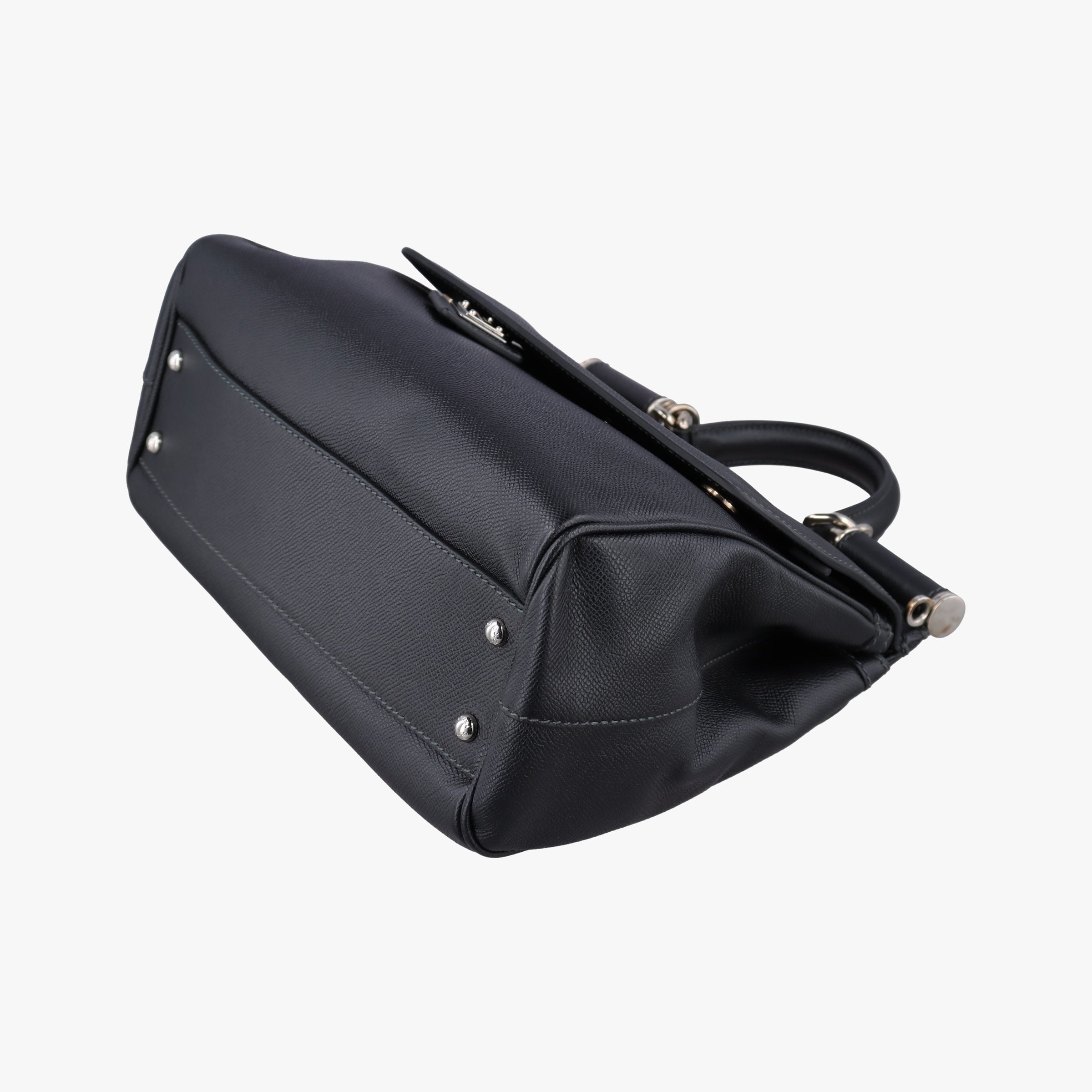 Pre-owned Dolce & Gabbana SICILY Black Leather  shoulderbag | stylenewstar