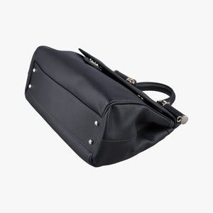 Pre-owned Dolce & Gabbana SICILY Black Leather  shoulderbag | stylenewstar