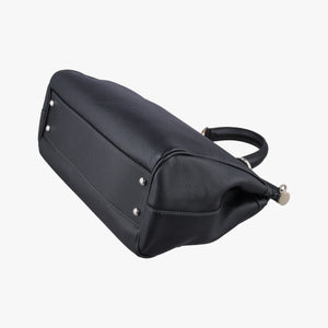 Pre-owned Dolce & Gabbana SICILY Black Leather  shoulderbag | stylenewstar