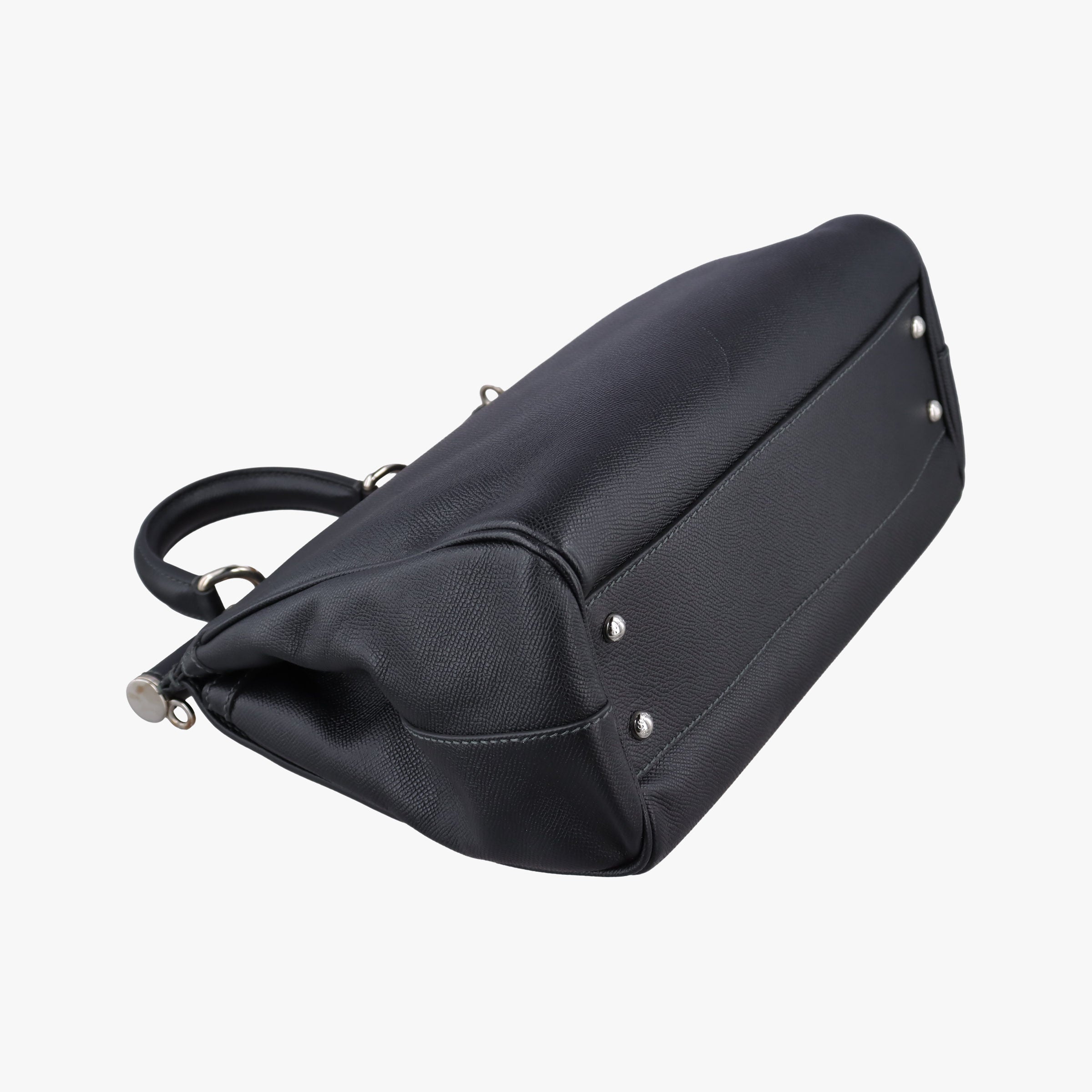 Pre-owned Dolce & Gabbana SICILY Black Leather  shoulderbag | stylenewstar