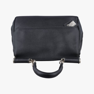 Pre-owned Dolce & Gabbana SICILY Black Leather  shoulderbag | stylenewstar