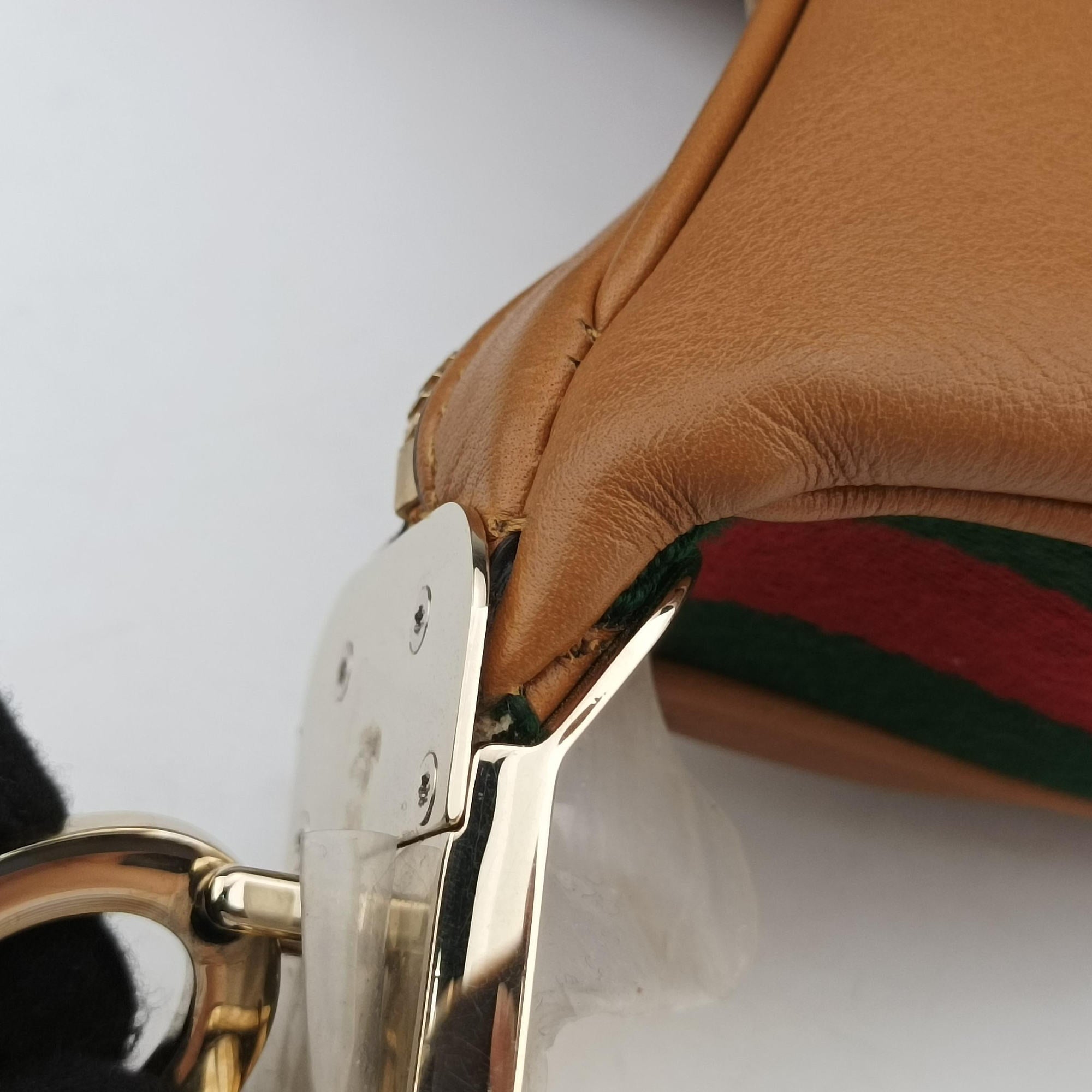 Pre-owned Gucci Attache G-Shaped Hook Brown leather 699409 shoulderbag | stylenewstar