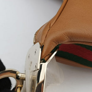 Pre-owned Gucci Attache G-Shaped Hook Brown leather 699409 shoulderbag | stylenewstar