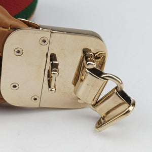 Pre-owned Gucci Attache G-Shaped Hook Brown leather 699409 shoulderbag | stylenewstar