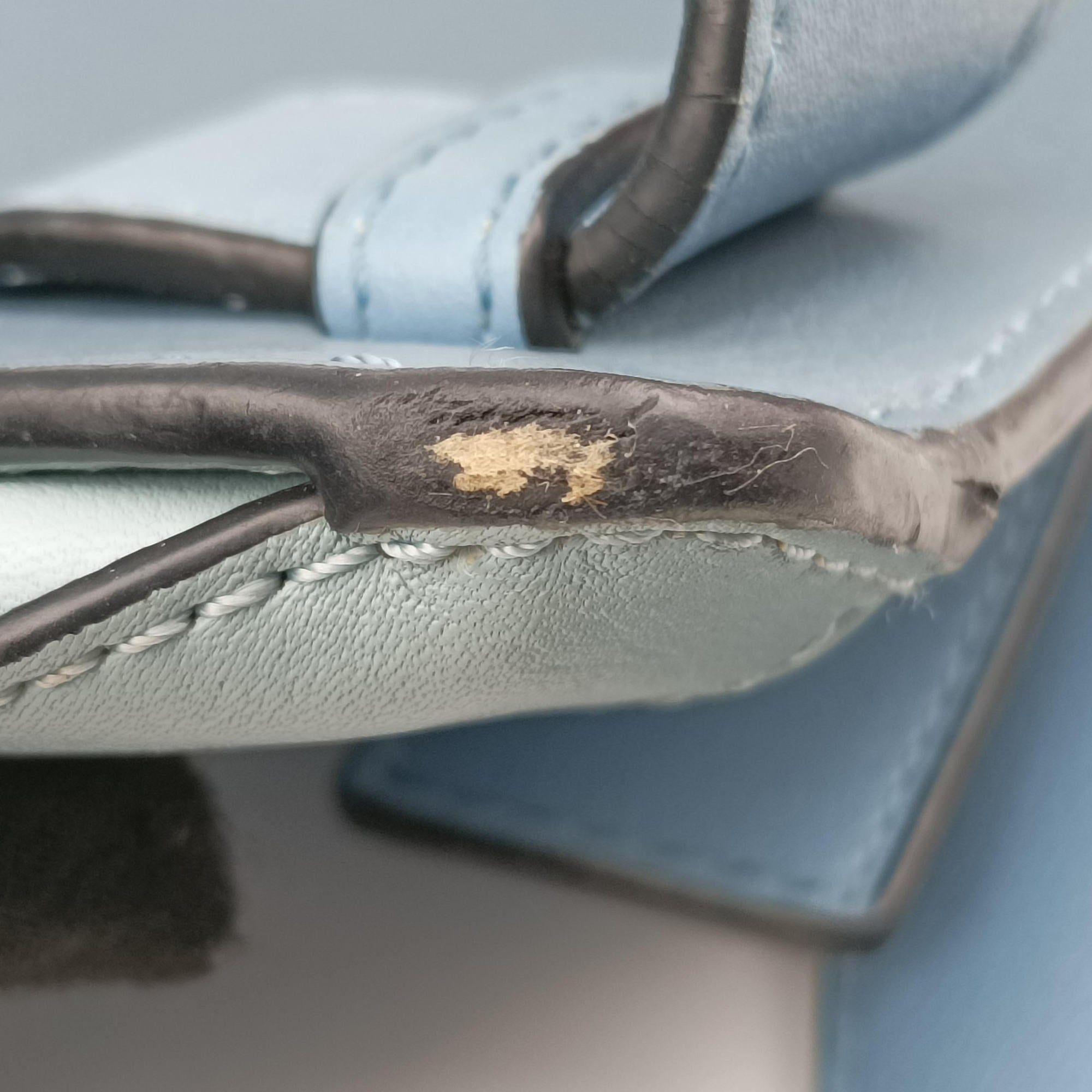 Pre-owned Loewe hammock Blue x Light Blue leather  shoulderbag | stylenewstar