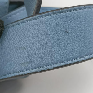 Pre-owned Loewe hammock Blue x Light Blue leather  shoulderbag | stylenewstar