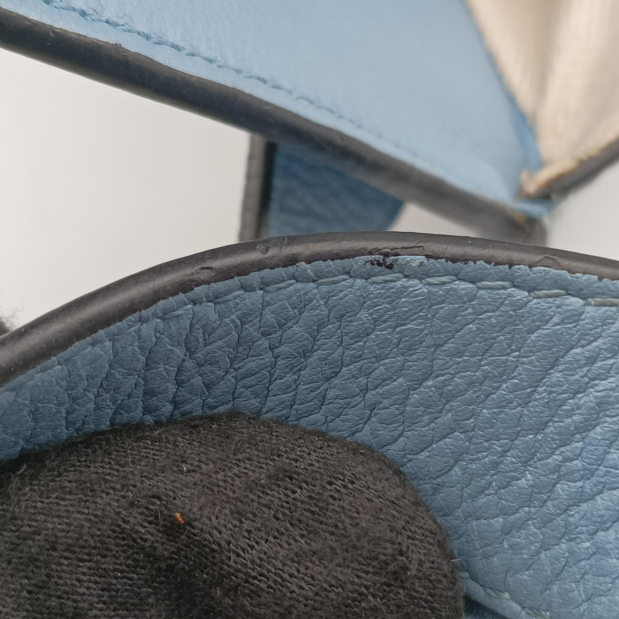 Pre-owned Loewe hammock Blue x Light Blue leather  shoulderbag | stylenewstar