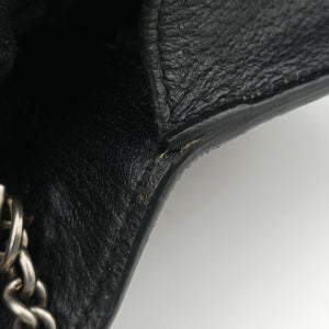 Pre-owned Gucci Dionysus Black denim×leather 476432 shoulderbag | stylenewstar