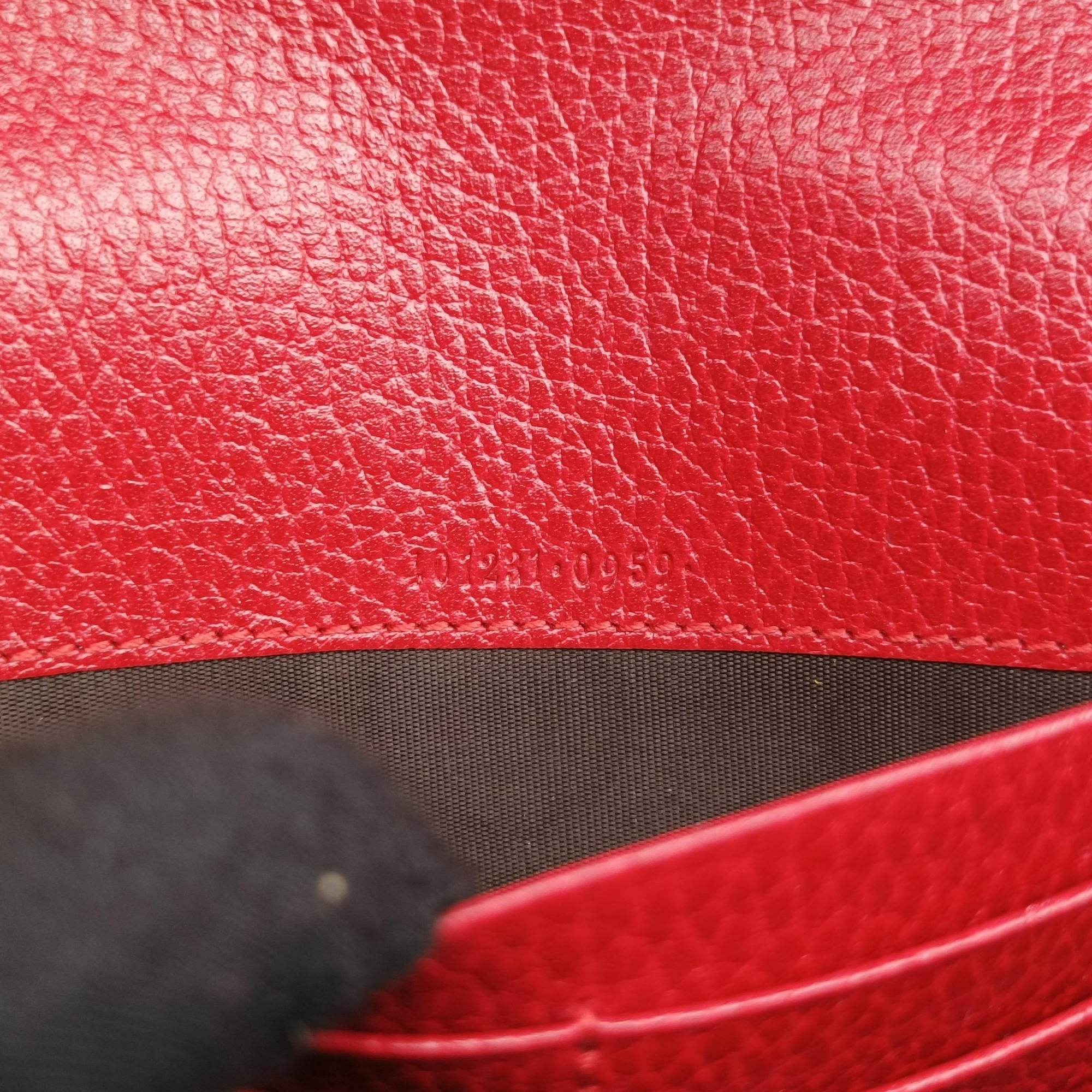 Pre-owned Gucci Dionysus Red Leather 401231 shoulderbag | stylenewstar