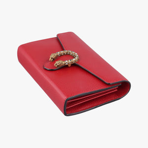 Pre-owned Gucci Dionysus Red Leather 401231 shoulderbag | stylenewstar
