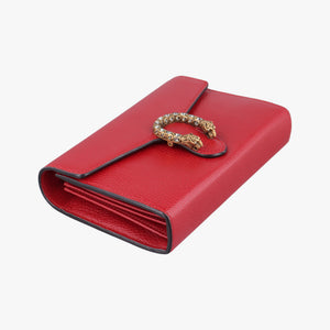 Pre-owned Gucci Dionysus Red Leather 401231 shoulderbag | stylenewstar