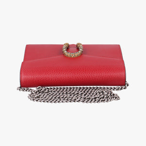 Pre-owned Gucci Dionysus Red Leather 401231 shoulderbag | stylenewstar