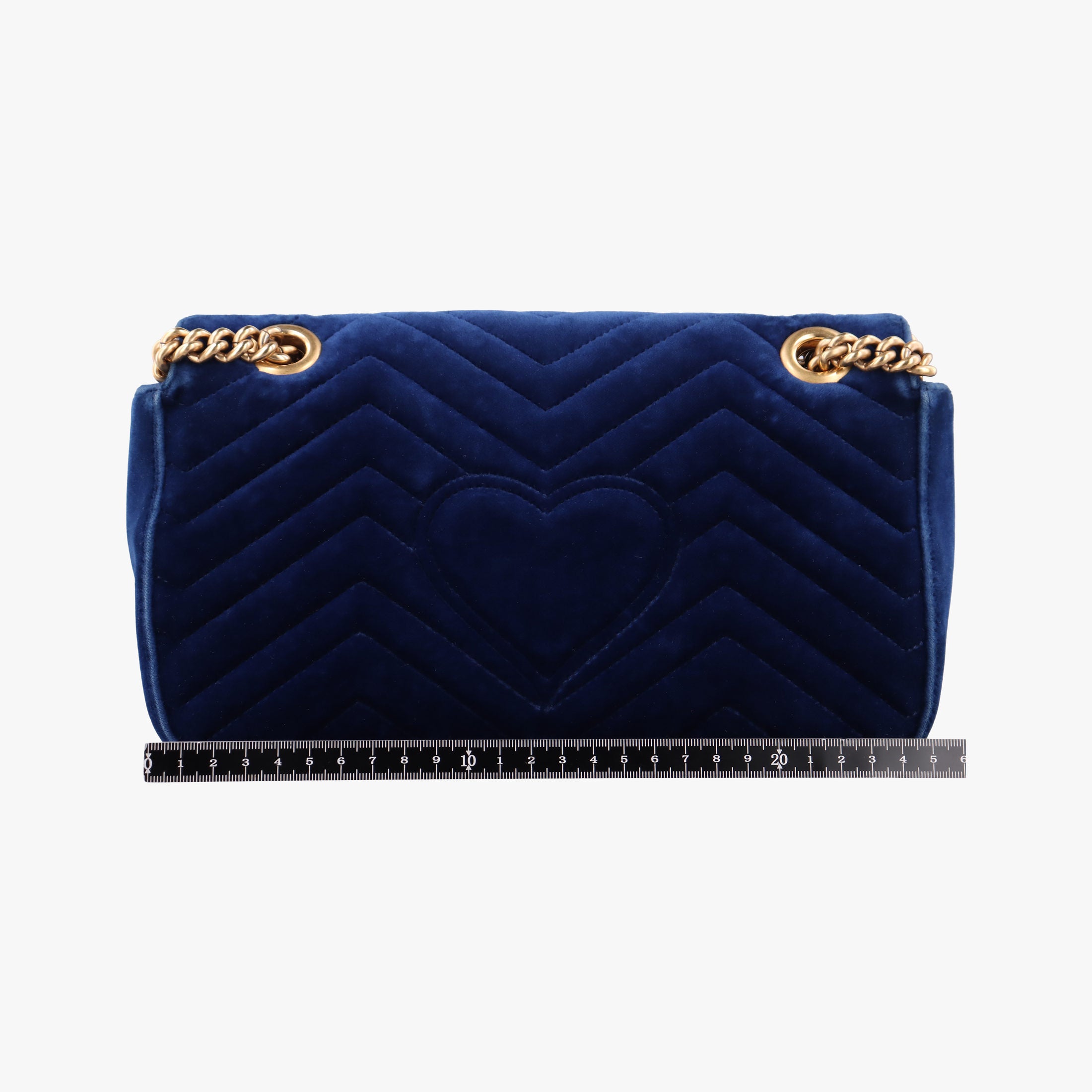 Vintage Gucci GG Marmont Navy×Multicolour velour 443497 shoulderbag | stylenewstar