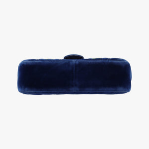 Vintage Gucci GG Marmont Navy×Multicolour velour 443497 shoulderbag | stylenewstar