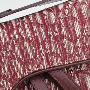 Pre-owned Christian Dior Saddle Red jacquard  handbag | stylenewstar