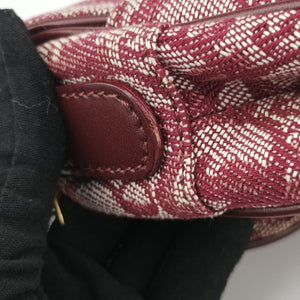 Pre-owned Christian Dior Saddle Red jacquard  handbag | stylenewstar