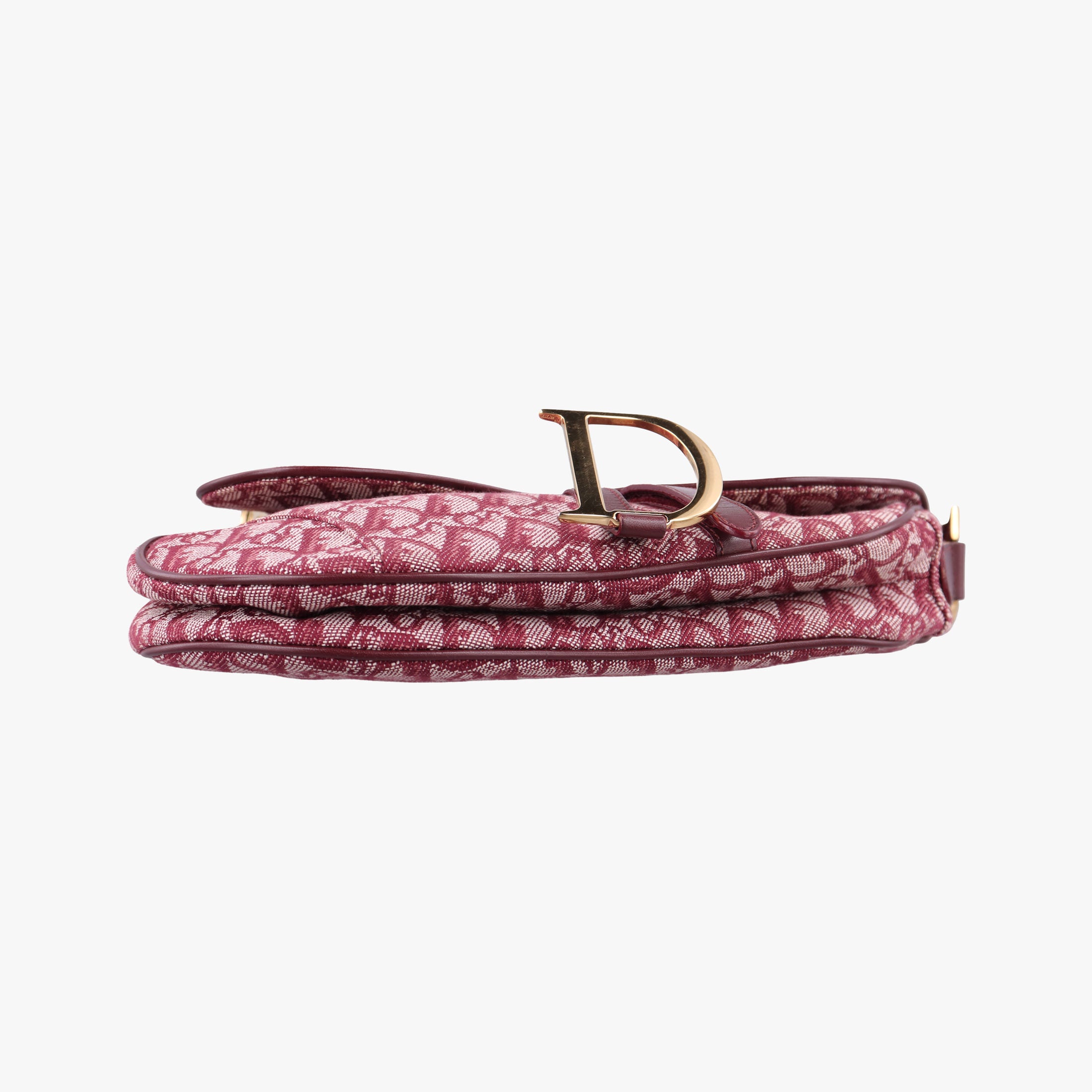 Pre-owned Christian Dior Saddle Red jacquard  handbag | stylenewstar