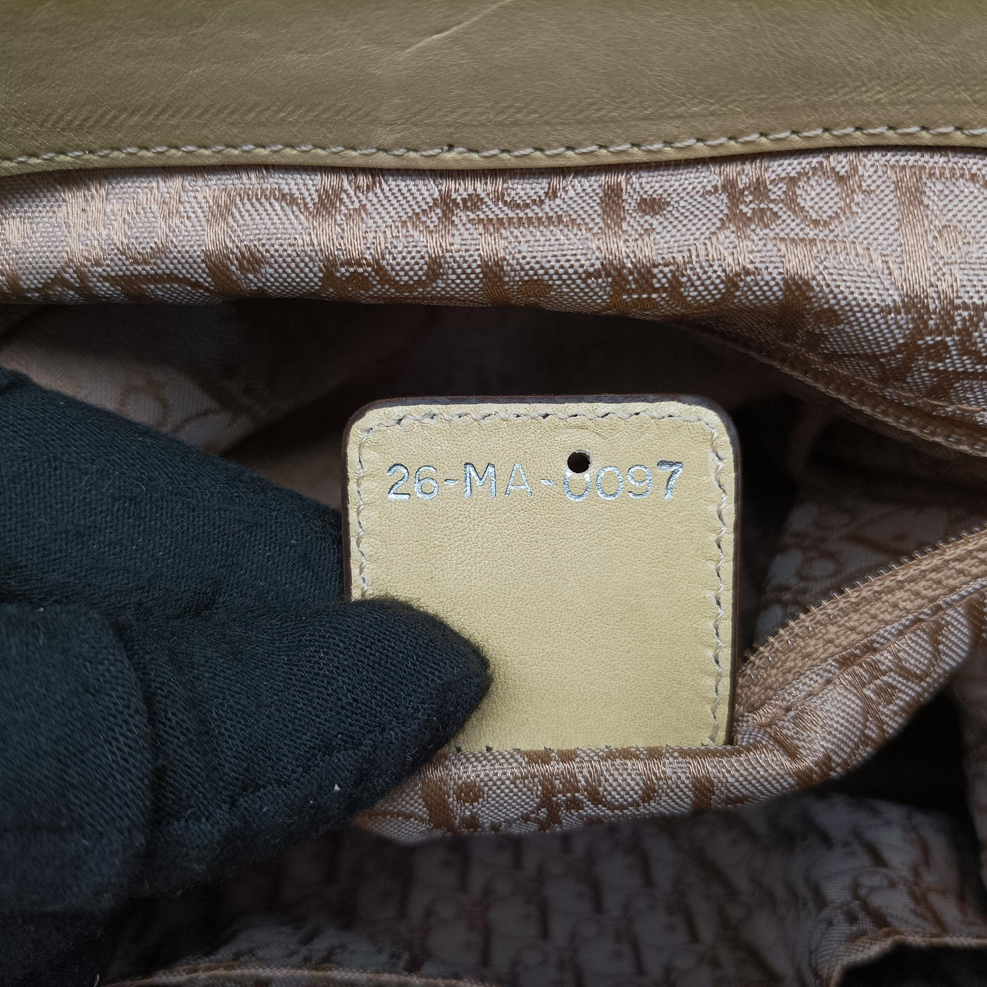 Secondhand Christian Dior Samourai 1947 Beige leather  handbag | stylenewstar