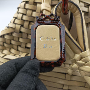 Secondhand Christian Dior Samourai 1947 Beige leather  handbag | stylenewstar