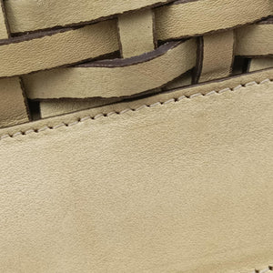 Secondhand Christian Dior Samourai 1947 Beige leather  handbag | stylenewstar