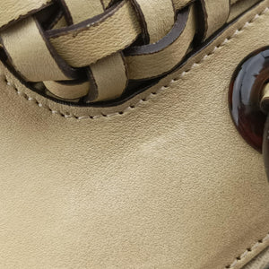 Secondhand Christian Dior Samourai 1947 Beige leather  handbag | stylenewstar