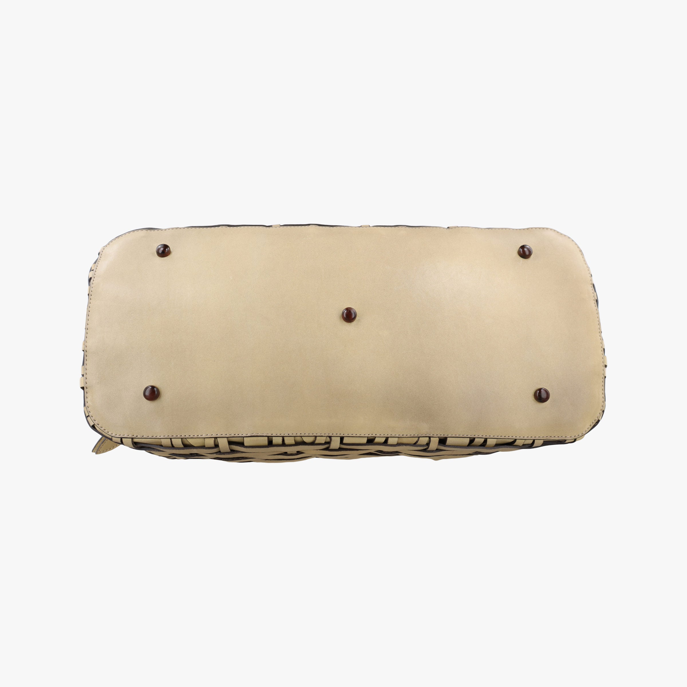 Secondhand Christian Dior Samourai 1947 Beige leather  handbag | stylenewstar