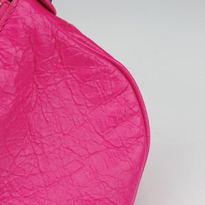 Pre-owned Balenciaga Le Cagole Pink lambskin  shoulderbag | stylenewstar