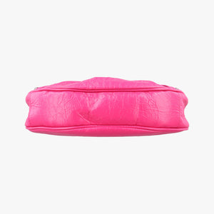 Pre-owned Balenciaga Le Cagole Pink lambskin  shoulderbag | stylenewstar