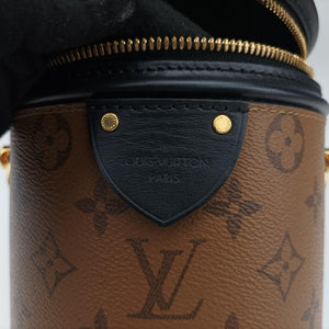 Pre-owned Louis Vuitton Cannes Brown × Black Monogram Reverse Giant M43986 shoulderbag | stylenewstar