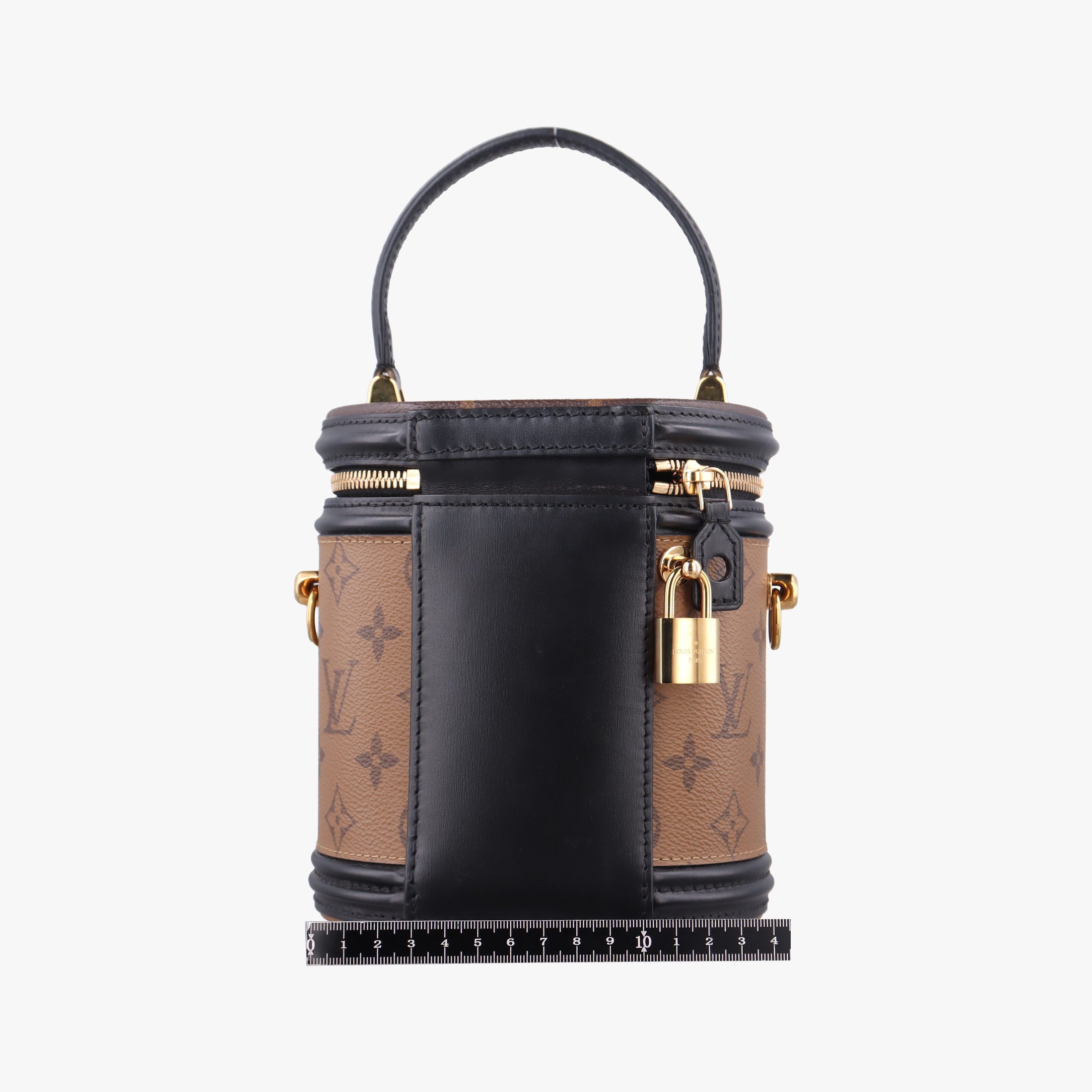 Pre-owned Louis Vuitton Cannes Brown × Black Monogram Reverse Giant M43986 shoulderbag | stylenewstar