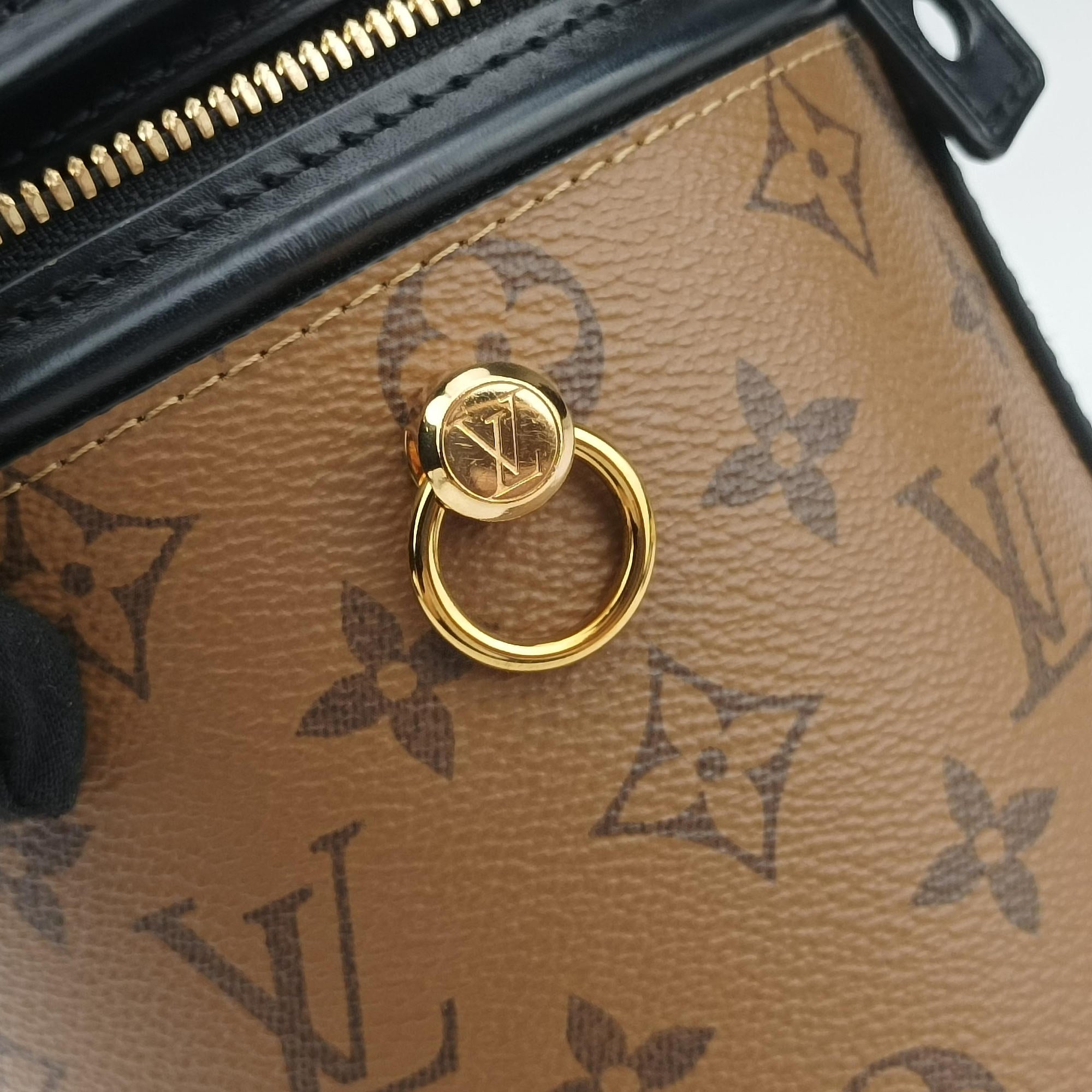 Pre-owned Louis Vuitton Cannes Brown × Black Monogram Reverse Giant M43986 shoulderbag | stylenewstar