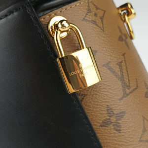 Pre-owned Louis Vuitton Cannes Brown × Black Monogram Reverse Giant M43986 shoulderbag | stylenewstar