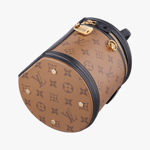 Pre-owned Louis Vuitton Cannes Brown × Black Monogram Reverse Giant M43986 shoulderbag | stylenewstar