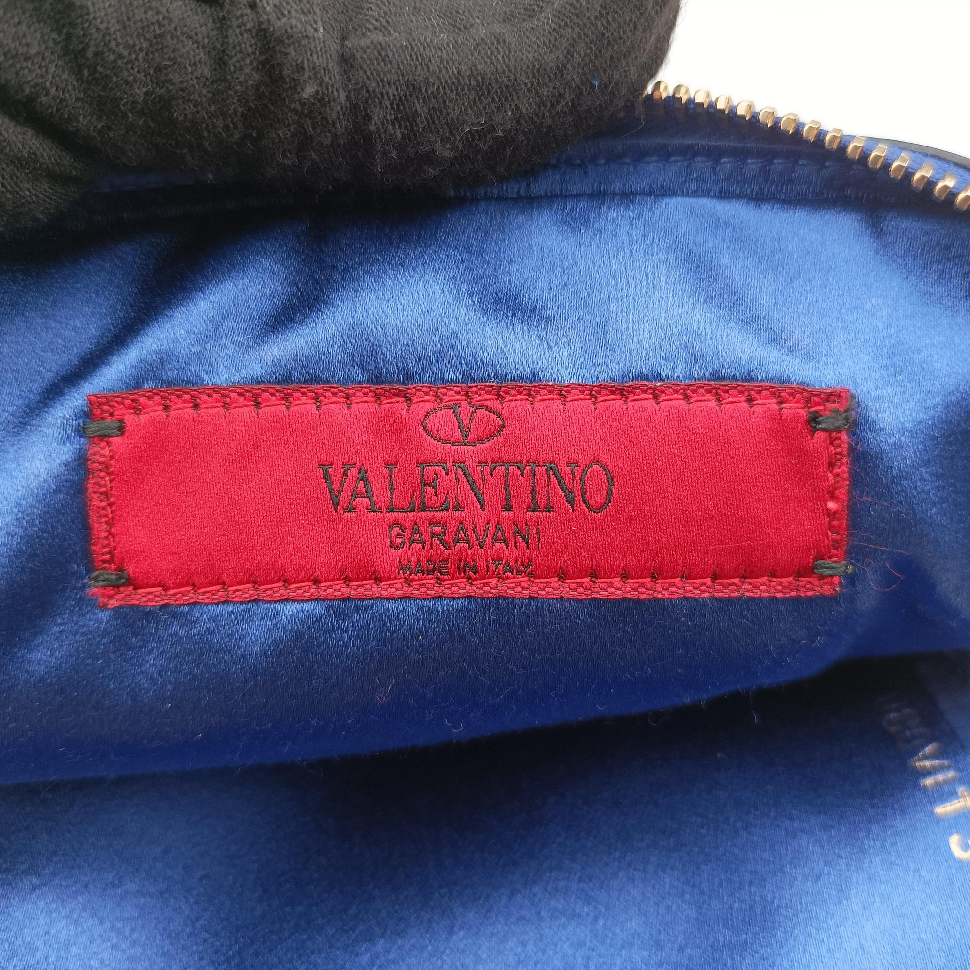 Secondhand Valentino Rockstud Blue Leather  shoulderbag | stylenewstar