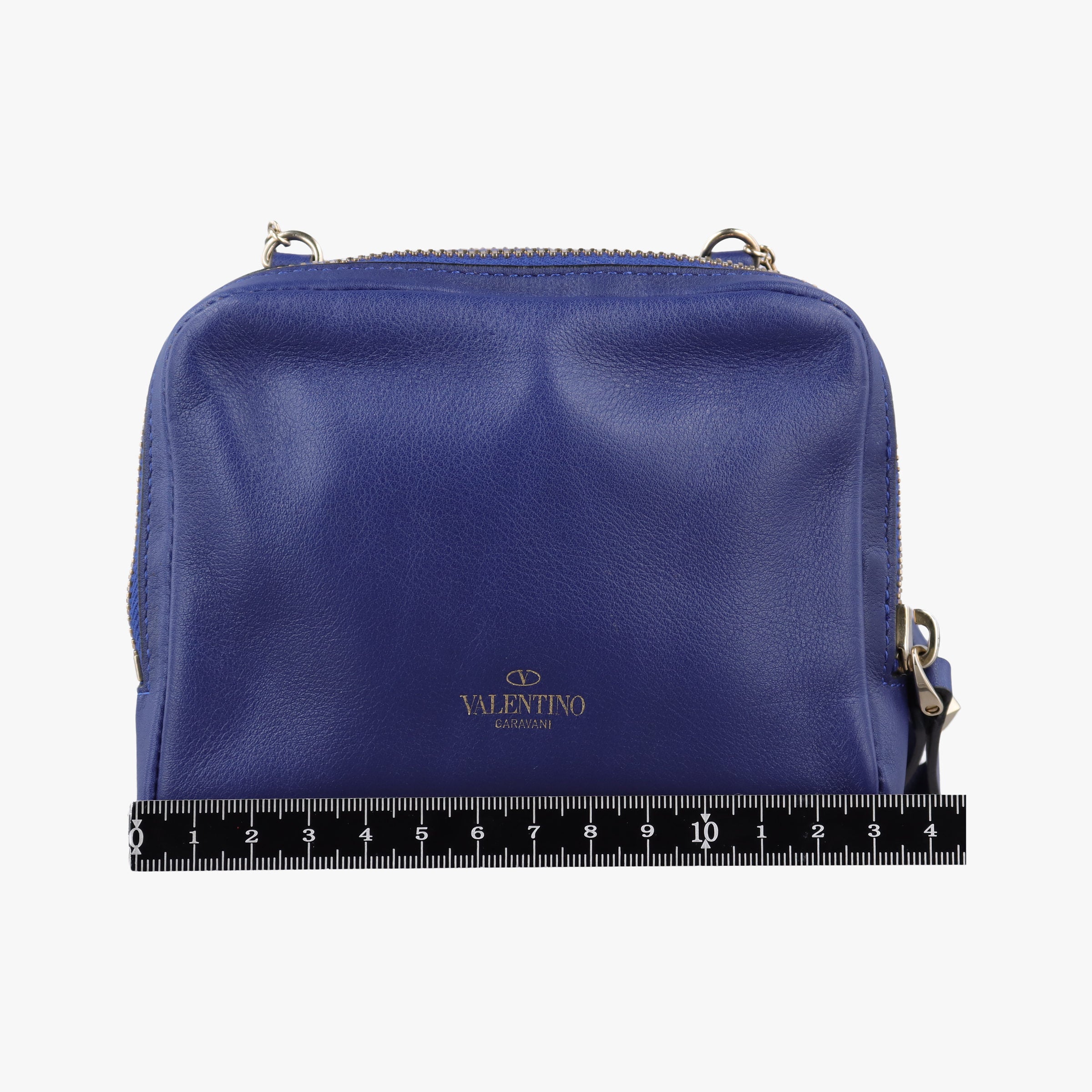 Secondhand Valentino Rockstud Blue Leather  shoulderbag | stylenewstar