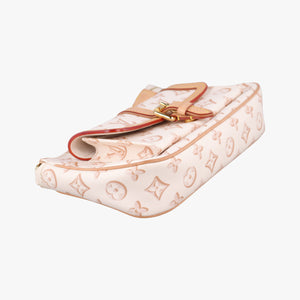 Pre-owned Louis Vuitton Maxi Pochette Accessoires Ivory x Brown PVC-coated canvas M20920 shoulderbag | stylenewstar