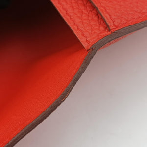 Secondhand Hermes Dogon Duo Orange Togo  clutchbag | stylenewstar