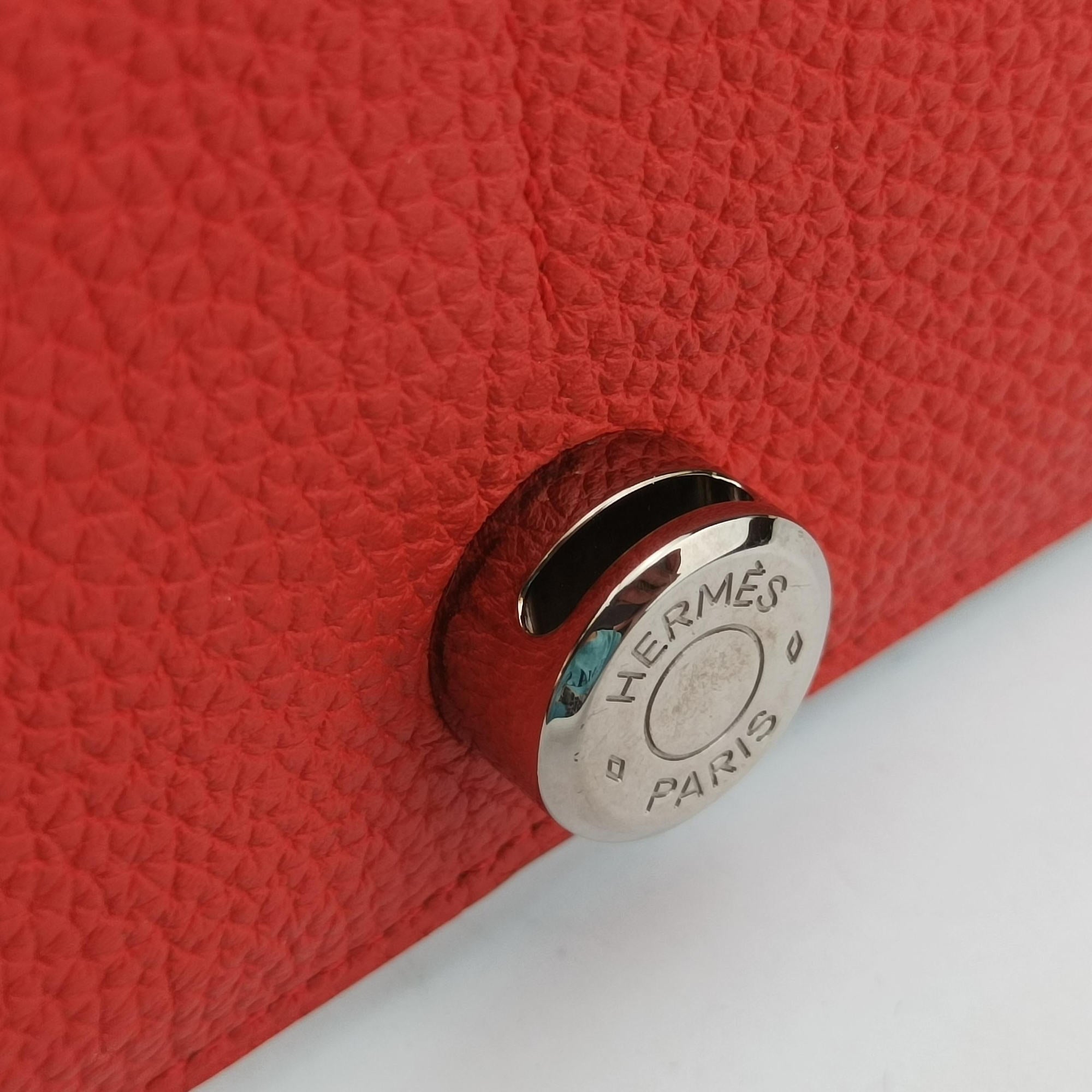 Secondhand Hermes Dogon Duo Orange Togo  clutchbag | stylenewstar