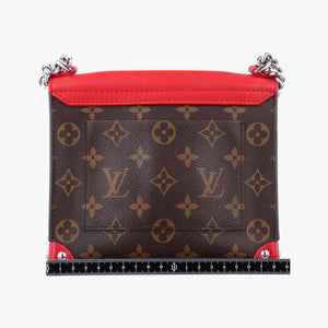 Pre-owned Louis Vuitton TRIBAL MASK Brown Monogram canvas×leather M50129 shoulderbag | stylenewstar