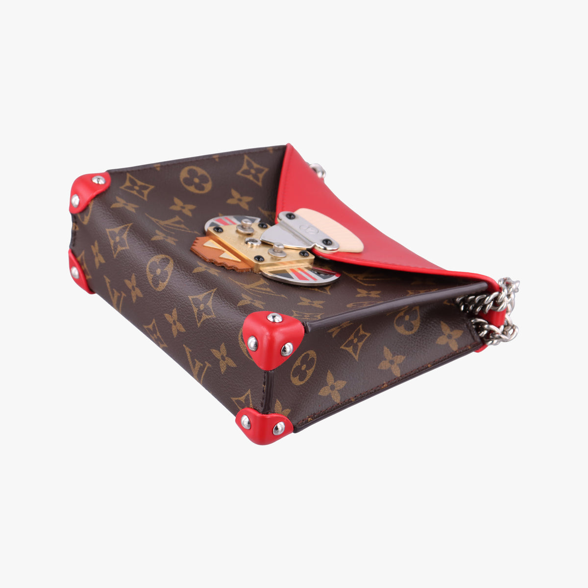 Pre-owned Louis Vuitton TRIBAL MASK Brown Monogram canvas×leather M50129 shoulderbag | stylenewstar