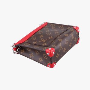 Pre-owned Louis Vuitton TRIBAL MASK Brown Monogram canvas×leather M50129 shoulderbag | stylenewstar