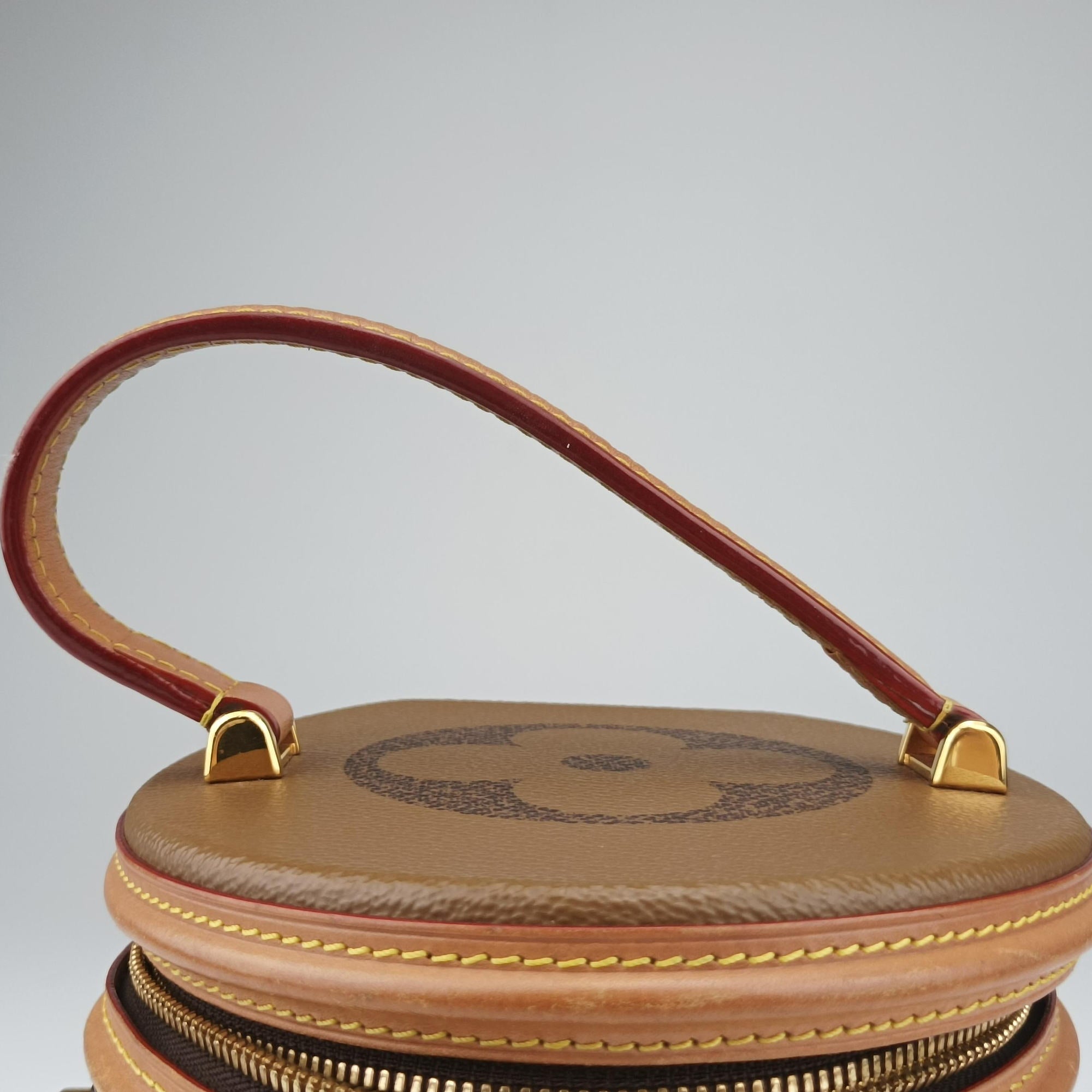 Pre-owned Louis Vuitton Cannes Brown Monogram Reverse Giant M44603 shoulderbag | stylenewstar