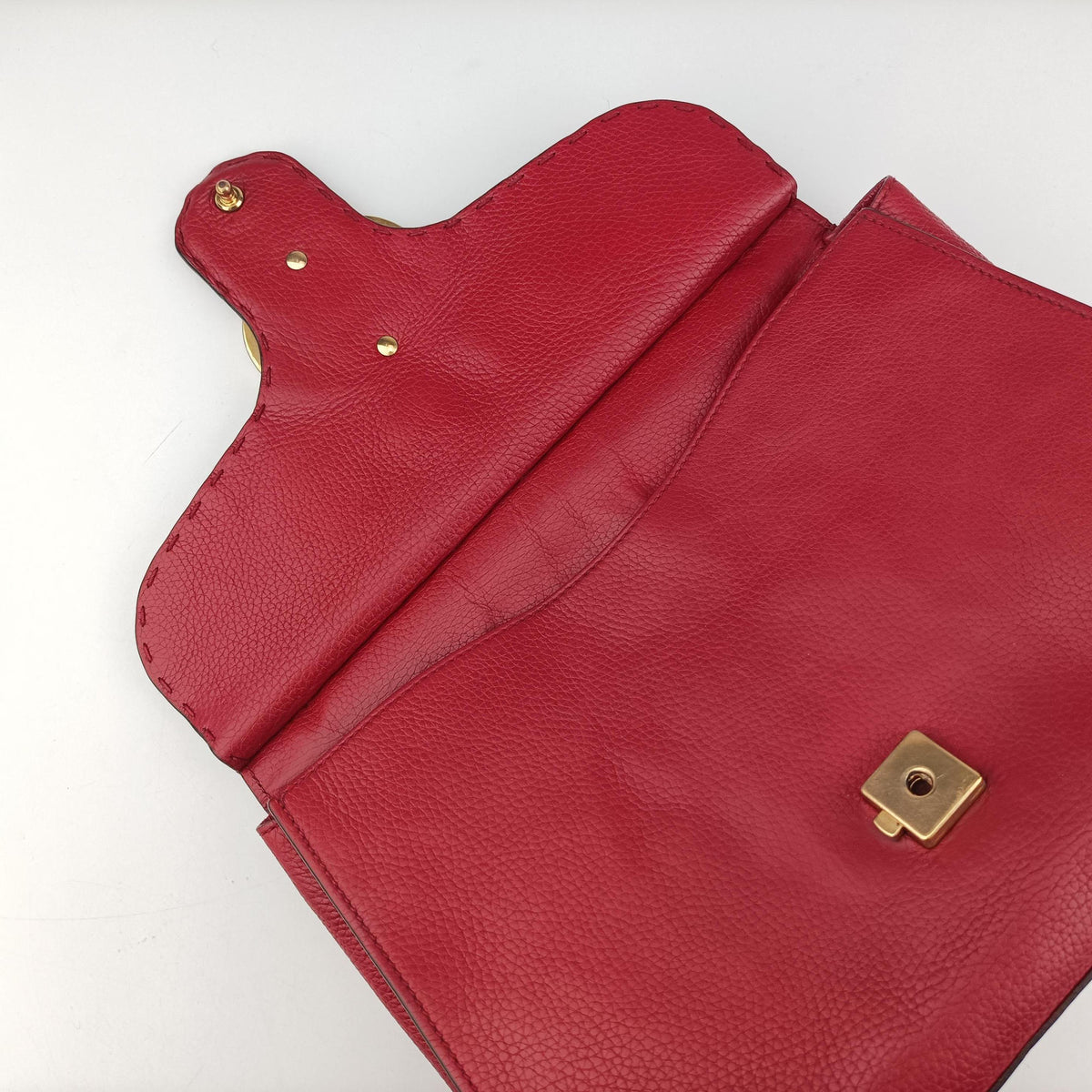 Pre-owned Gucci GG Marmont Red Leather 421890 shoulderbag | stylenewstar