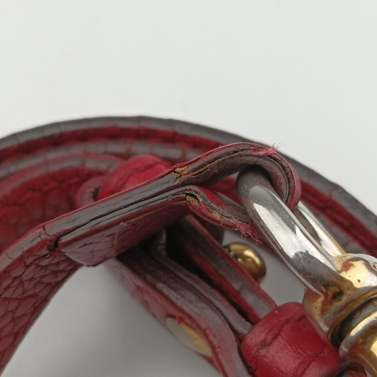 Pre-owned Gucci GG Marmont Red Leather 421890 shoulderbag | stylenewstar