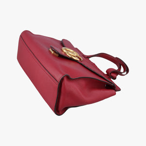 Pre-owned Gucci GG Marmont Red Leather 421890 shoulderbag | stylenewstar