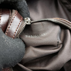 Secondhand Fendi Zucca pattern Brown canvas×leather 214526 shoulderbag | stylenewstar