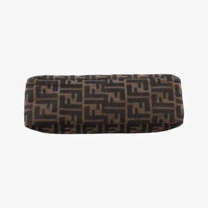 Secondhand Fendi Zucca pattern Brown canvas×leather 214526 shoulderbag | stylenewstar