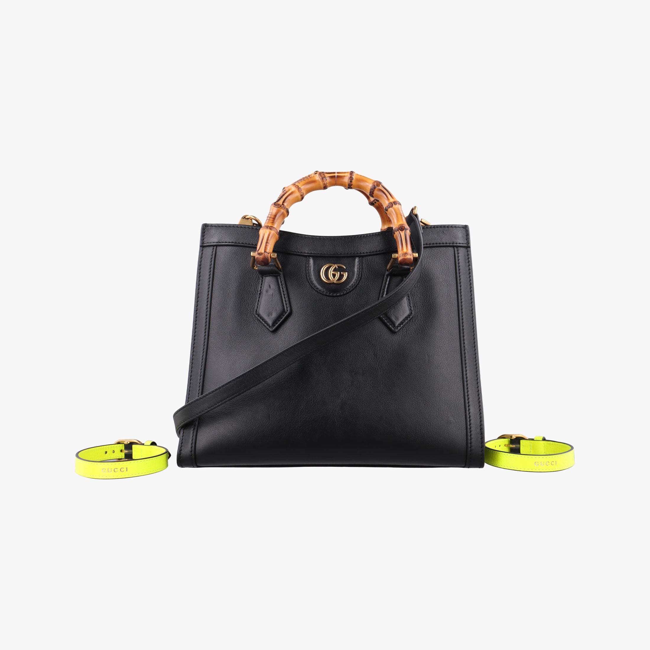 Pre-owned Gucci Bamboo Black Leather 660195 shoulderbag | stylenewstar
