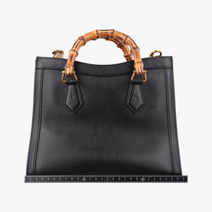 Pre-owned Gucci Bamboo Black Leather 660195 shoulderbag | stylenewstar